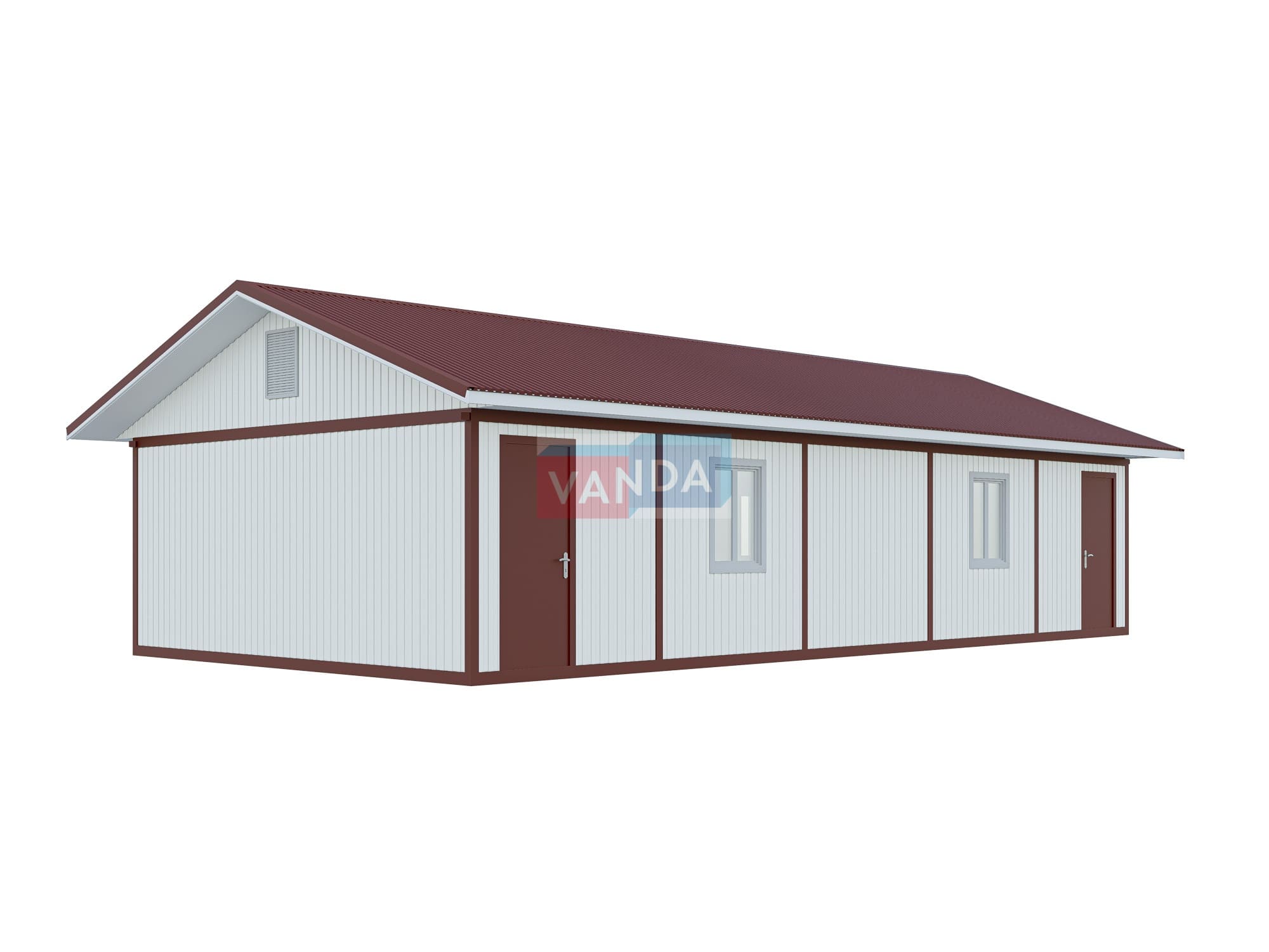Проект модульной раздевалки 6.0х12