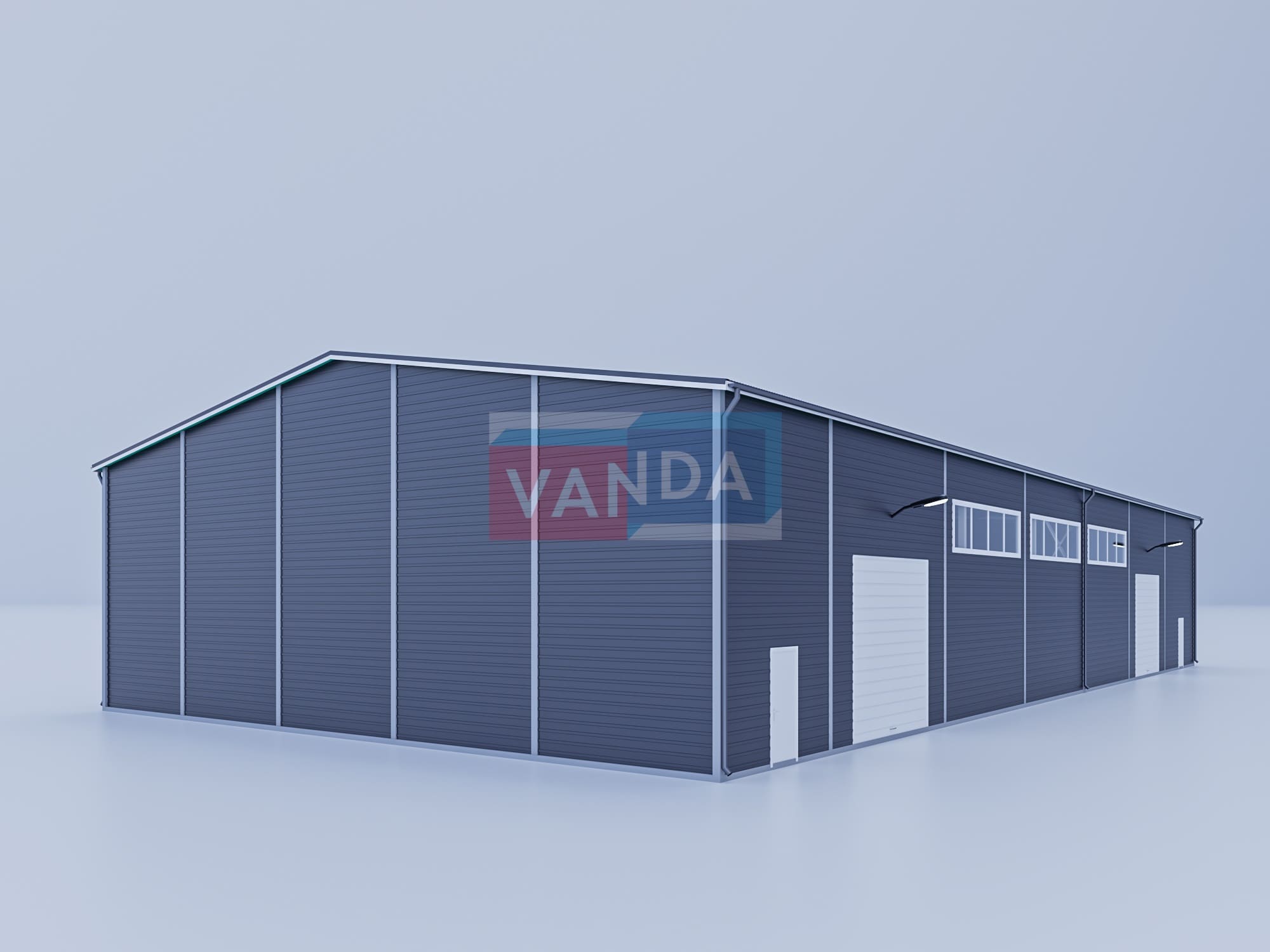 Цех из сэндвич панелей 40х20