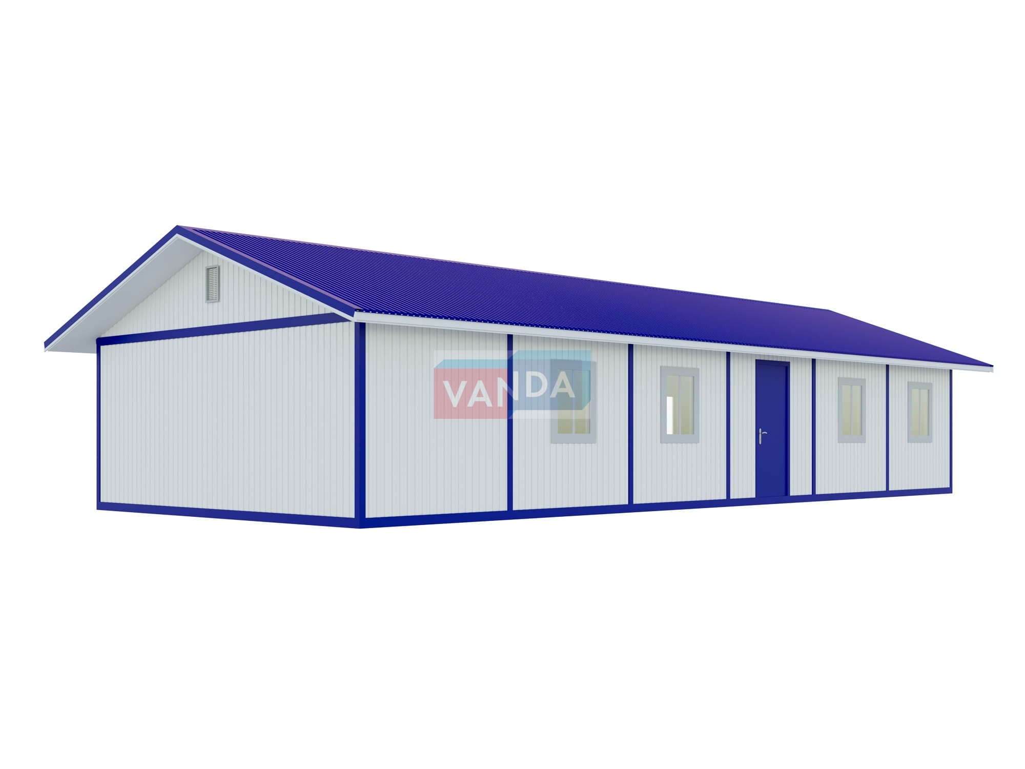 Проект модульный штаб строительства 6.0x14,4 Панели МДФ